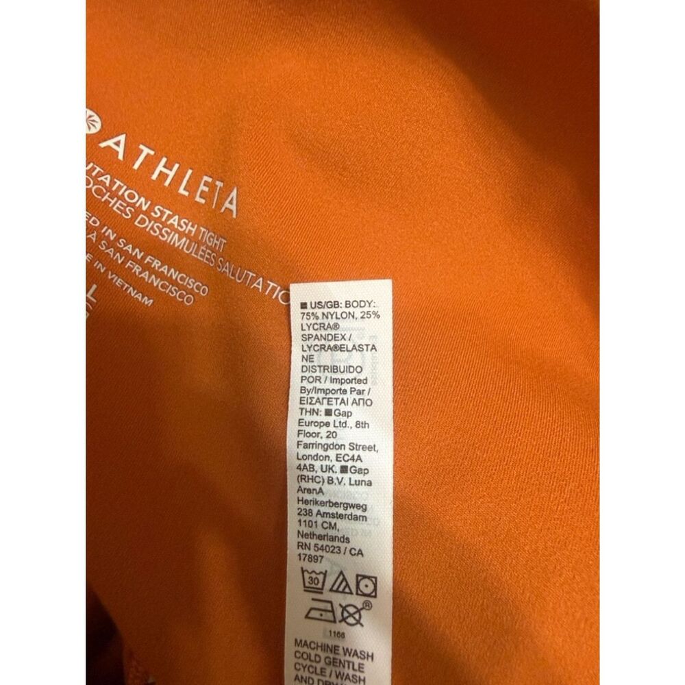 Athleta Burnt Orange Leggings(Size Large) - Picture 8 of 11